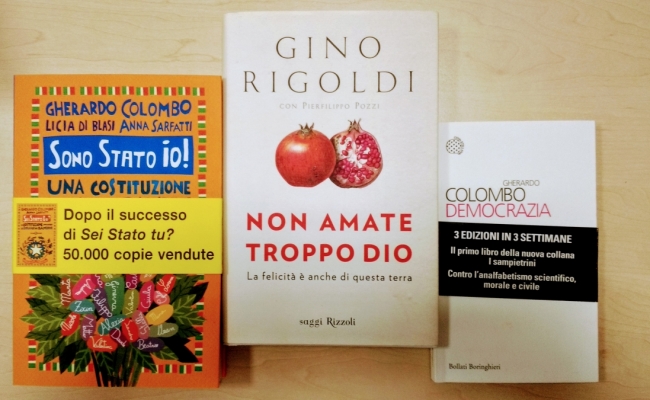 Libri autografati da Gherardo Colombo e Don Gino RIgoldi